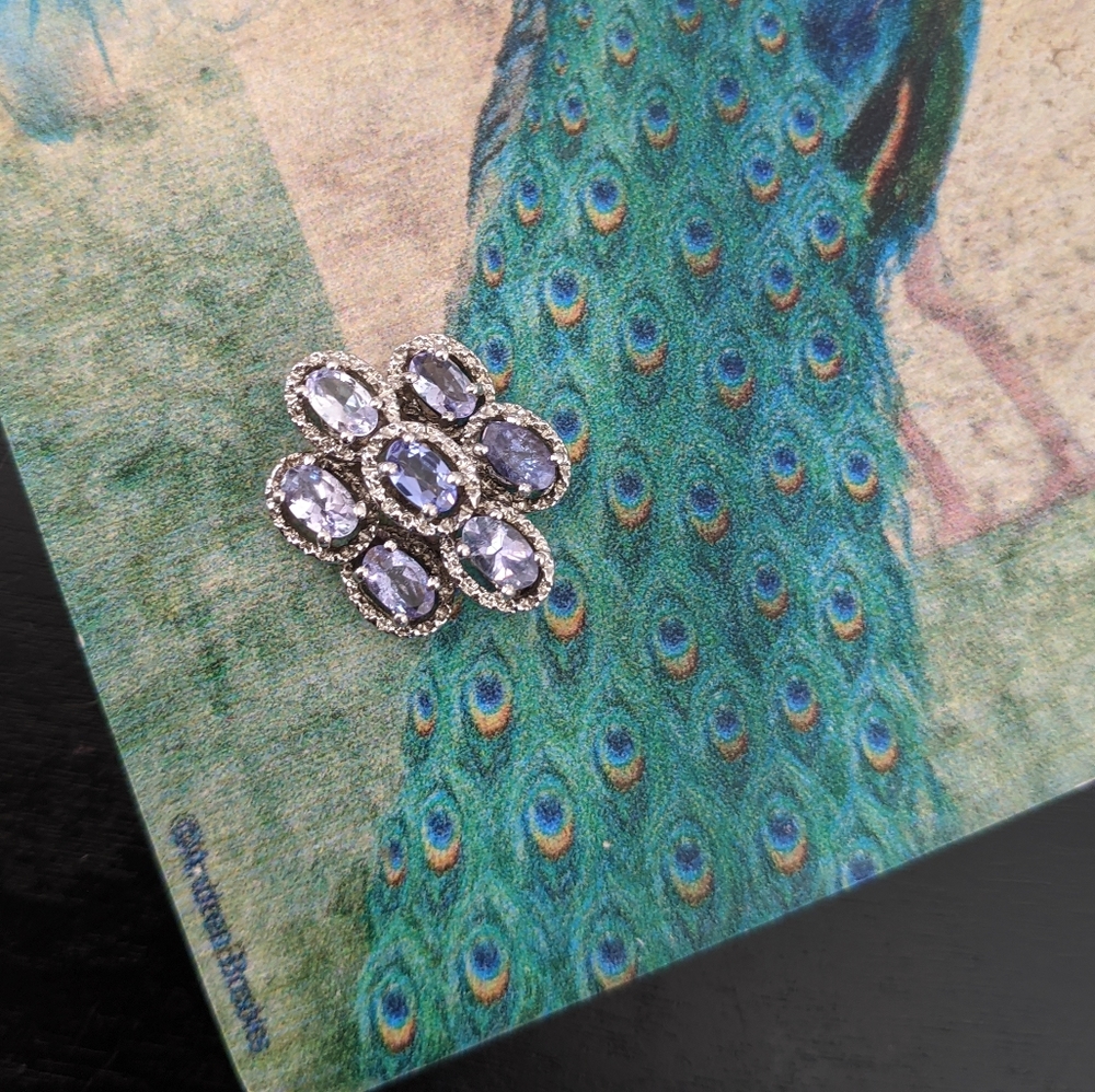 Tanzanite and Silver Pendant